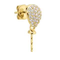 PLUMP PEAR, PAVE STUDS