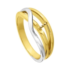 10.5mm 3 Y R RING YG CROSSOVER