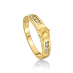 6 STONE RING WITH CUP
