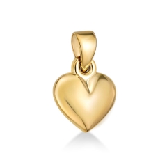 9KYG, 9mm PUFFY HEART, 5mm BAIL