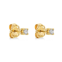9KYG, 0.11ct 4 CLAW DIA. STUDS
