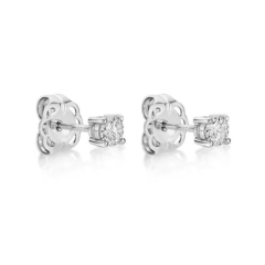 9KWG, 0.24ct 4 CLAW DIA. STUDS