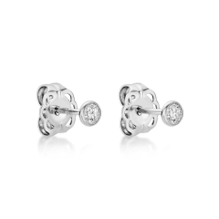 9KWG, 0.11ct R/O DIA. STUDS