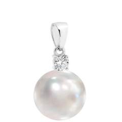 12mm S/SEA,18KWG 0.05ct
