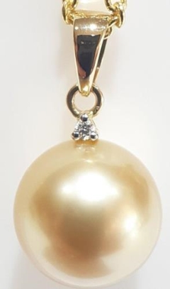 10mm GOLDS/SEA,18KYG  0.01ct
