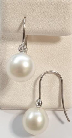 11mmS/SEA, 18KWG 0.12ct R/O