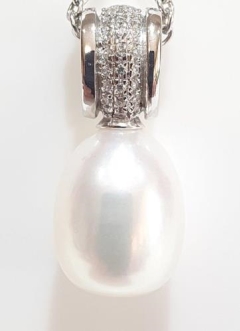 10mm FW DROP, SILVER COLLAR'd PEND,