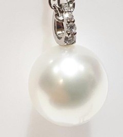 11mm S/SEA,9KWG PENDANT,0.05ct
