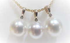 10mm SHORT OVAL S/SEA 9KYG. 0.005ct