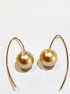 11mm RD GOLD S/SEA, 18KYG MARQ. HOOK