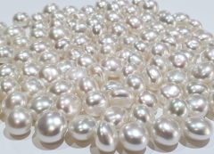 12mm FAT S/SEA KESHI, WHT, GREAT LUSTRE