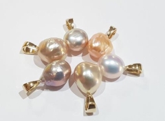 9-10mm NAT COL. IRREGULAR FW 9KYG PENDANT