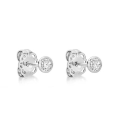9KWG, 0.34ct R/O DIA. STUDS