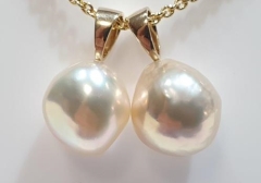 11mm NAT. COLOUR FW 9KYG PENDANT