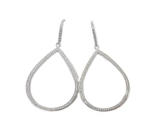 SILVER LARGE PEAR OUTLINE WITH 151 HOOK