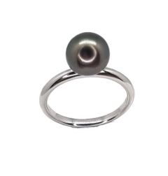 8mm TAHITIAN, RING18KWG 2.75mm BAND