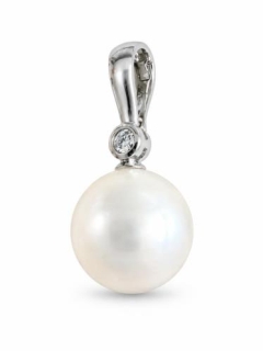 12mm 'B' S/SEA 9KWG ENHNCER 0.06ct