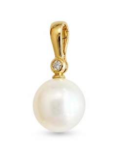 12mm 'B' S/SEA 9KYG ENHNCER 0.06ct
