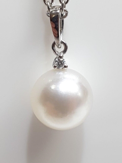 8mm S/SEA,9KYG, SMALL BAIL 0.01ct